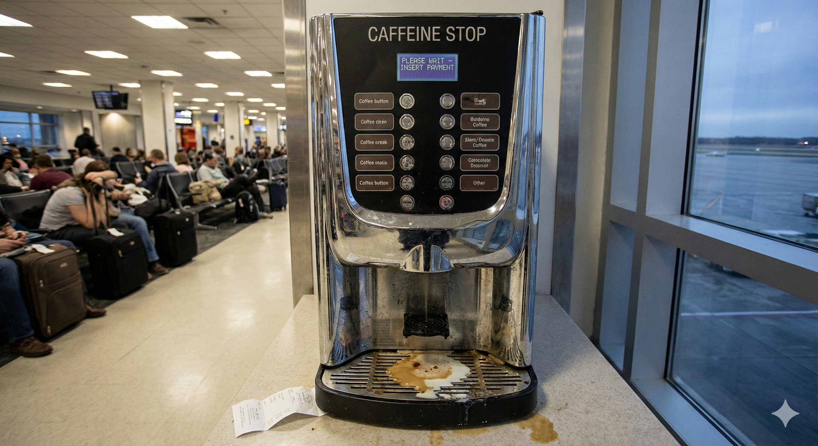 Airport coffee experience